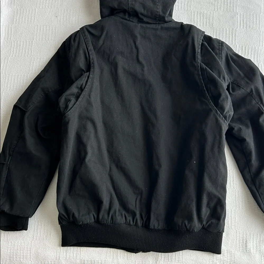 Lee Premium Select Women’s Black Hooded work Jacket size Large - Picture 8 of 8